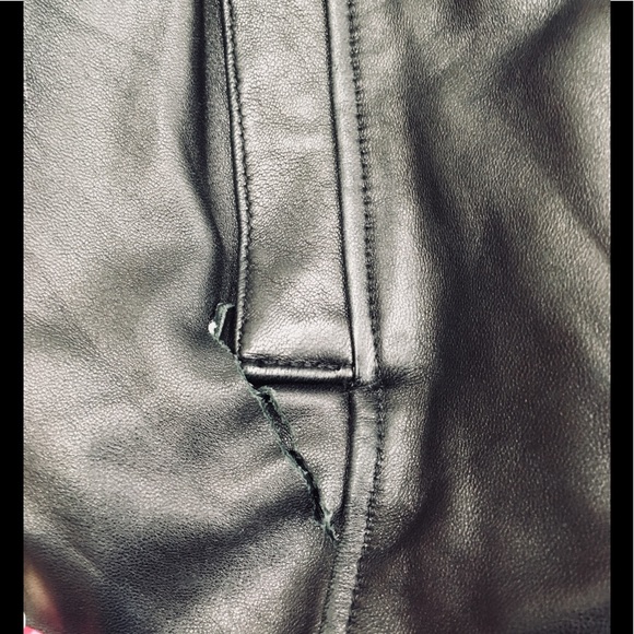 Cute Black Leather Jacket - Picture 7 of 7